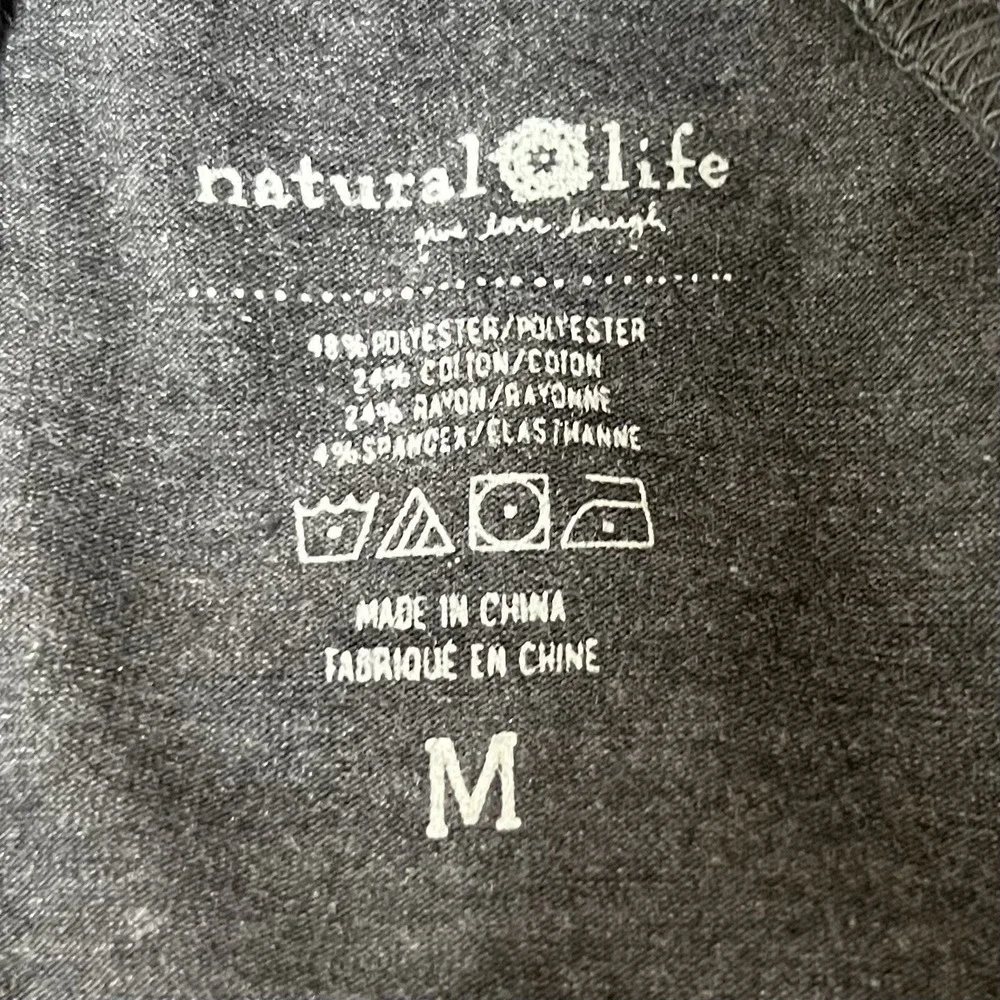 Natural Life Dress Womens Medium Gray Swing A Line Tee Flowy Lightweight - Picture 6 of 8